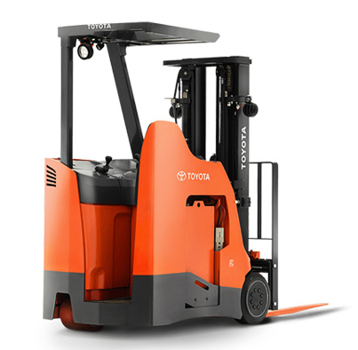 Toyota stand up rider forklift